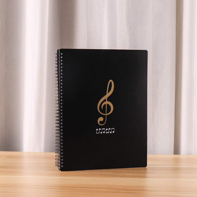 A4 New Information Booklet Loose-Leaf Transparent Insert Bag Music Score Folder Piano Music Score Folder Student Picture Folder Storage Book