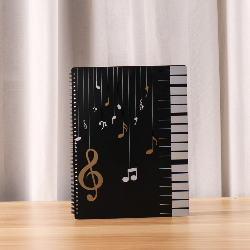 A4 New Information Booklet Loose-Leaf Transparent Insert Bag Music Score Folder Piano Music Score Folder Student Picture Folder Storage Book