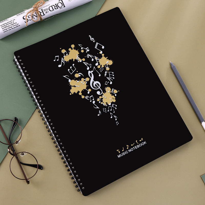 A4 New Information Booklet Loose-Leaf Transparent Insert Bag Music Score Folder Piano Music Score Folder Student Picture Folder Storage Book