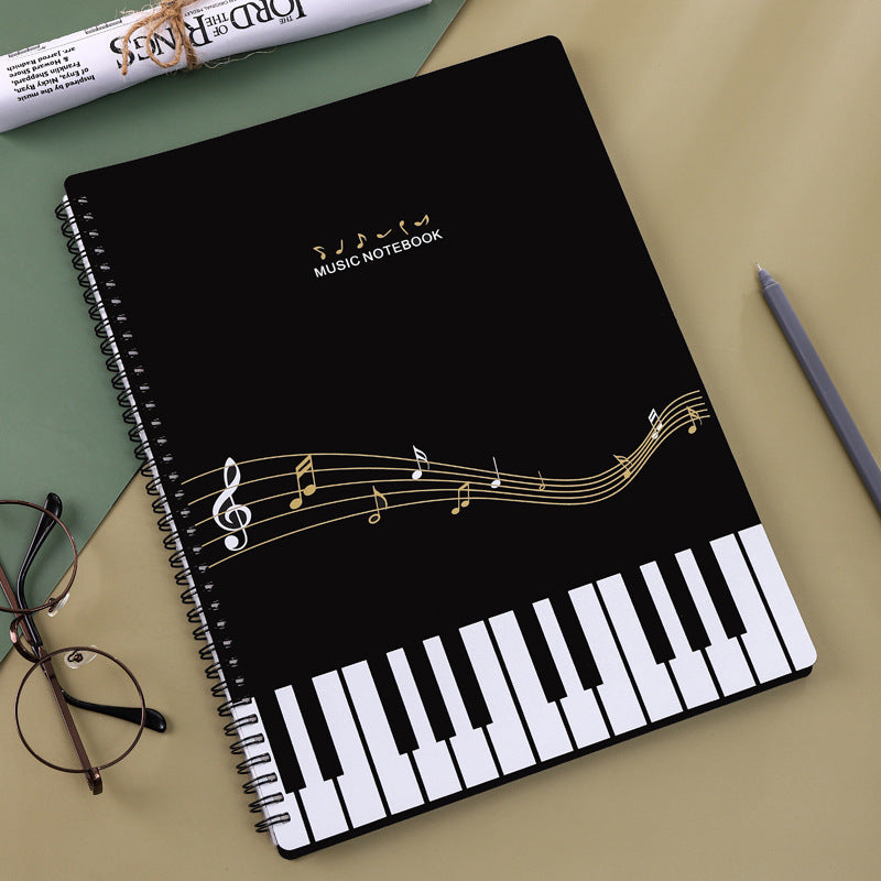 A4 New Information Booklet Loose-Leaf Transparent Insert Bag Music Score Folder Piano Music Score Folder Student Picture Folder Storage Book