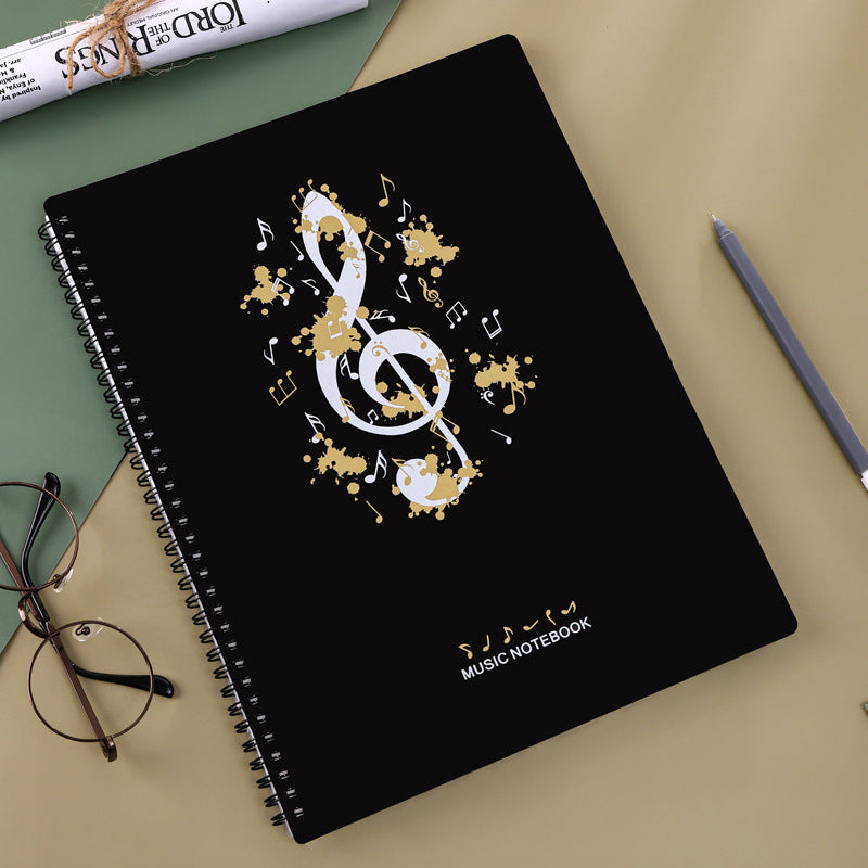 A4 New Information Booklet Loose-Leaf Transparent Insert Bag Music Score Folder Piano Music Score Folder Student Picture Folder Storage Book