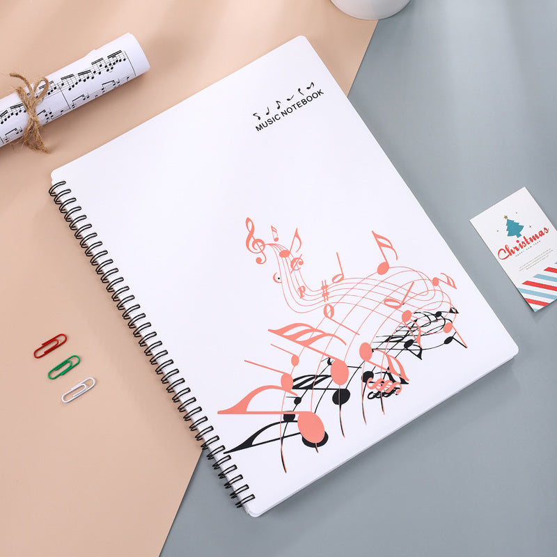 A4 New Information Booklet Loose-Leaf Transparent Insert Bag Music Score Folder Piano Music Score Folder Student Picture Folder Storage Book