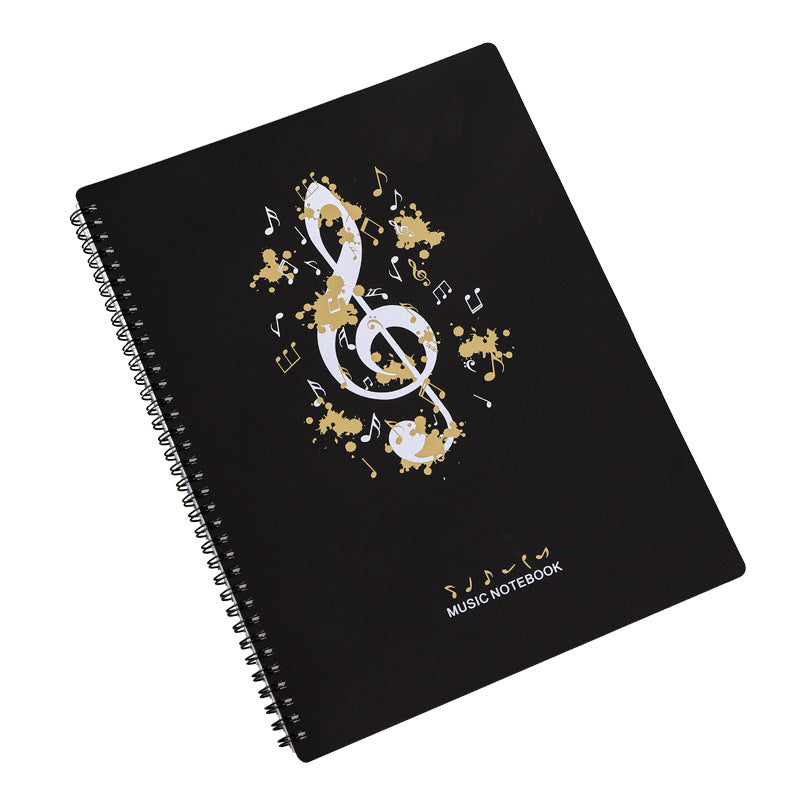 A4 New Information Booklet Loose-Leaf Transparent Insert Bag Music Score Folder Piano Music Score Folder Student Picture Folder Storage Book