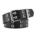 Women Hollow Out Punk Style Fashion Belt With Star Hollow Decor, Casual Fall, Autumn, Halloween