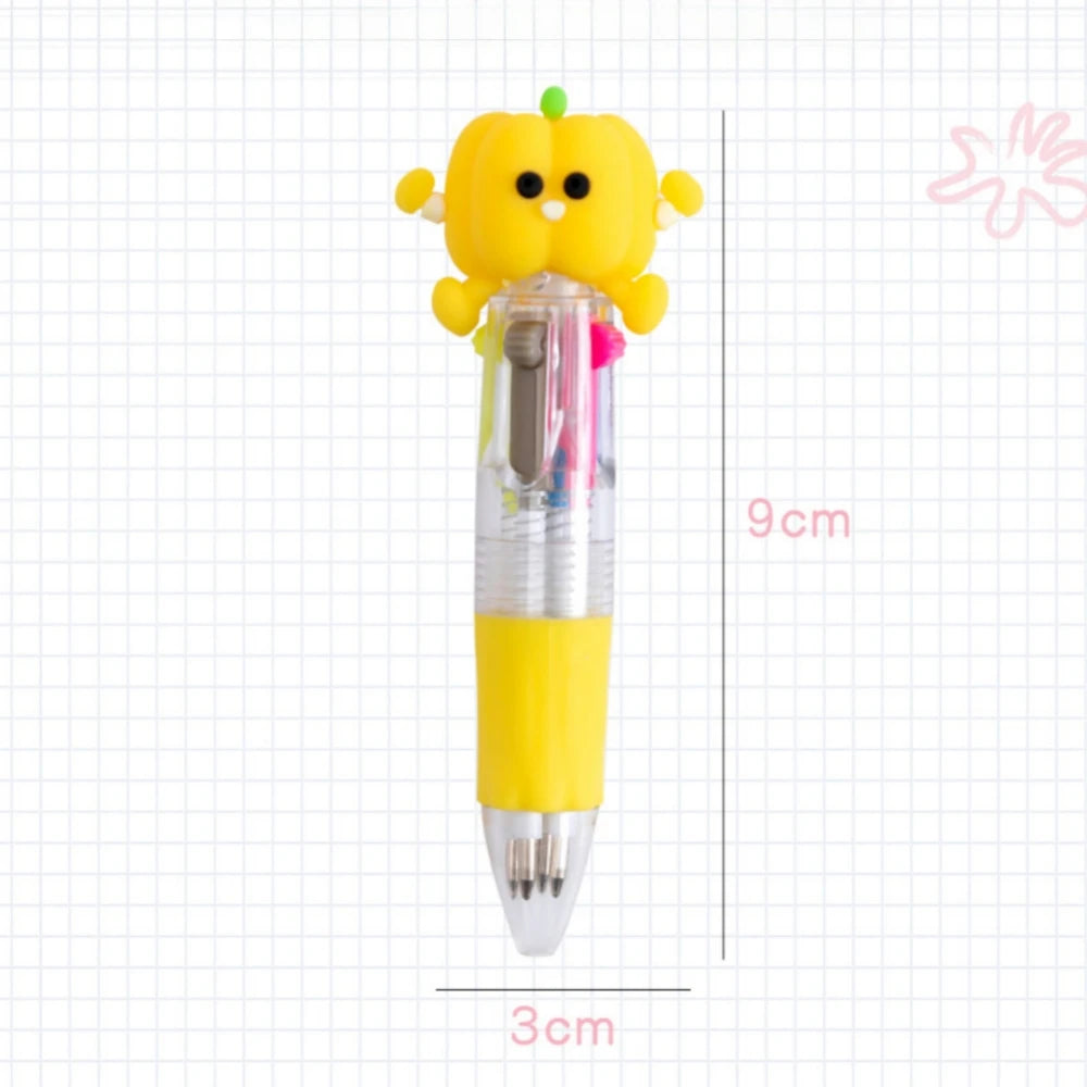 5-30 Pcs Cute Cartoon Four-color Pen for Kids Birthday Kindergarten Home-school Carnival Christmas Boys and Girls Gift Rewards