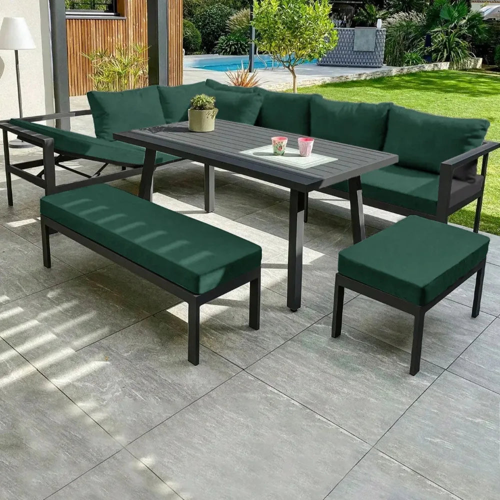 Velvet Soft Patio Sofa Covers Stretchy Sofa Sectional Covers Removable Seat Cushion Case for Outdoor Garden Home Decor
