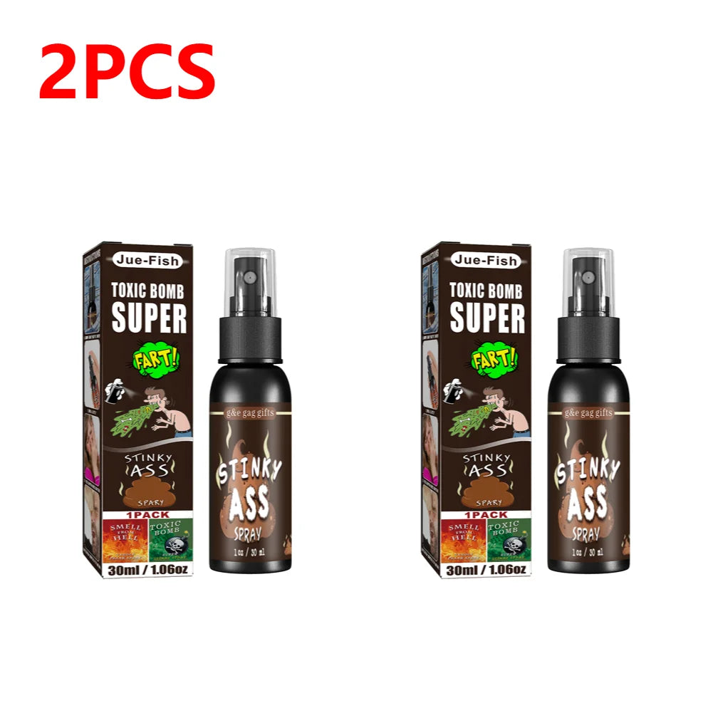 1-5pcs 30ml Fart Gag Spray Prank Joke Plastic Smelly Stinky Gags Party Supplies Spray Can Stink Non Toxic for Halloween