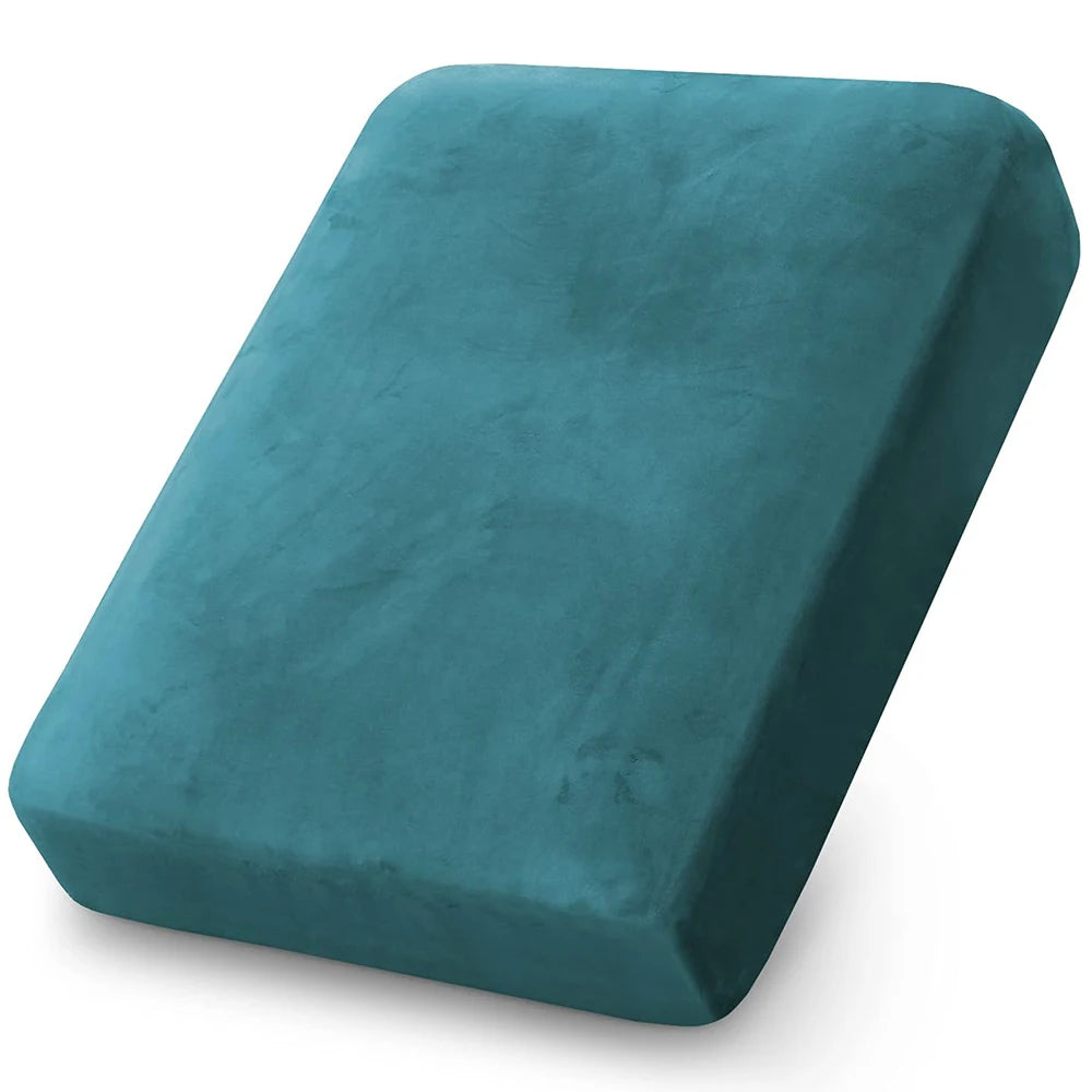Velvet Soft Patio Sofa Covers Stretchy Sofa Sectional Covers Removable Seat Cushion Case for Outdoor Garden Home Decor