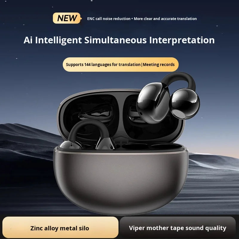 TWS Earbuds Bluetooth   Driver HiFi Stereo Sound Earphones  Single Earbud  Charging Case 4 Hours Wireless Range