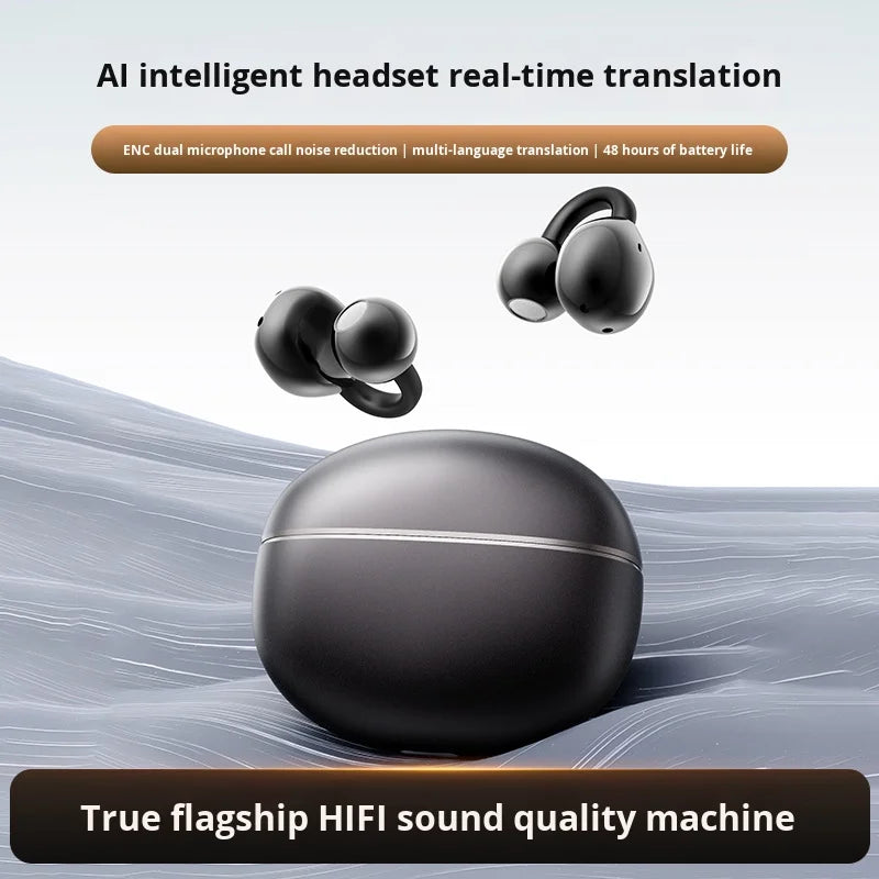 TWS Earbuds Bluetooth   Driver HiFi Stereo Sound Earphones  Single Earbud  Charging Case 4 Hours Wireless Range