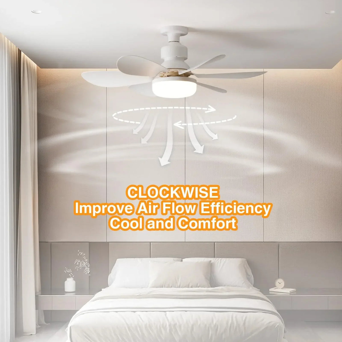 LED Socket Fan Light with Remote Small Ceiling Fan with Light, Cordless Light Socket Fan for Kitchen Bedroom Small Room