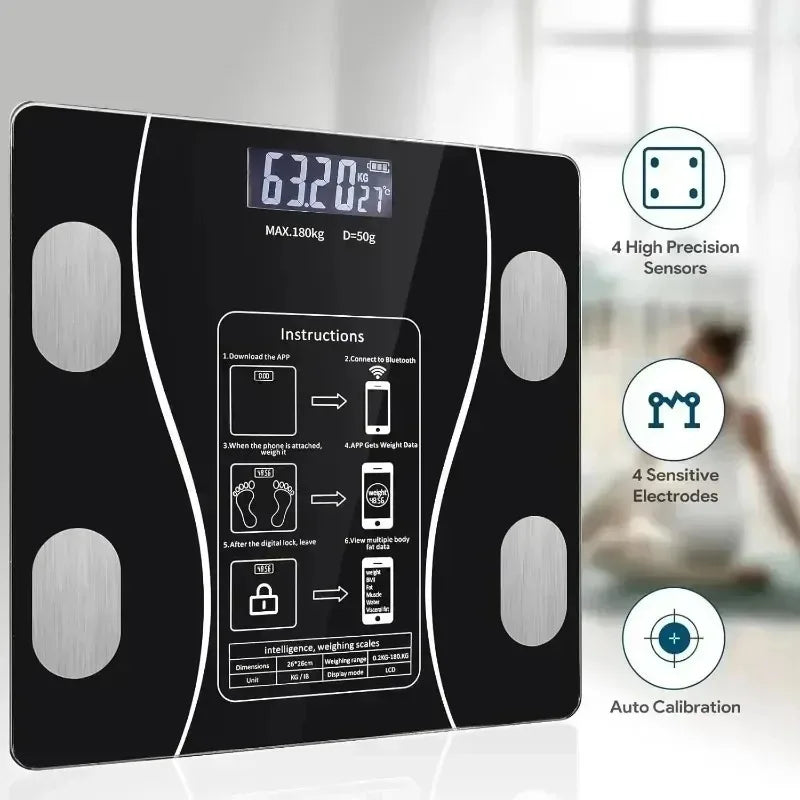 Body fat scale Weight loss and fat loss scale Smart Bluetooth fat scale Electronic scale Household scale Health scale