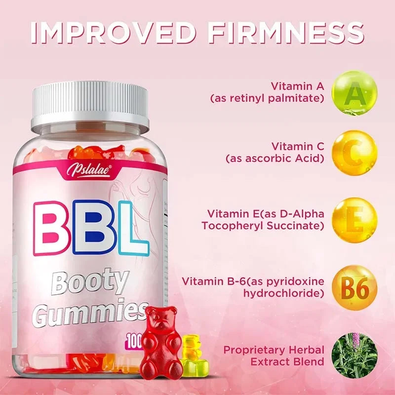 BBL Gummies - Promotes Hip Growth, Enhances Natural Curves, Balances Hormones, Accelerates Metabolism, and Improves VitalitySupp