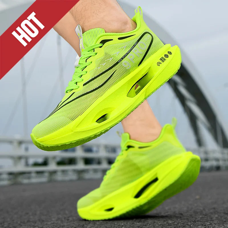 Running Shoes Carbon Board Speciality Marathon Men Sports Breathable Lightweight Women's Comfortable Athletic Nonskid Sneakers