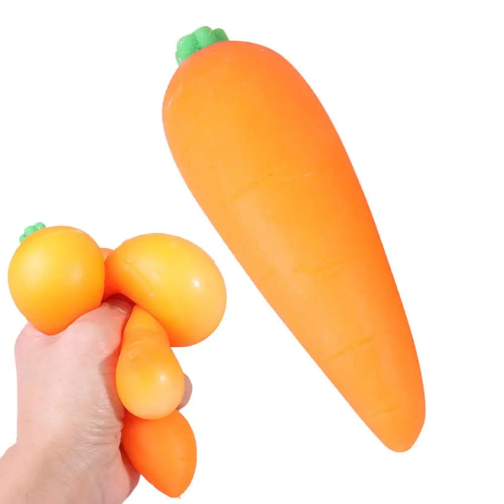 Giant Vegetable Squishy Toys Dumpling Sausage Carrot Stress Relief Sensory Fidget Toys for Kids Teens Adults