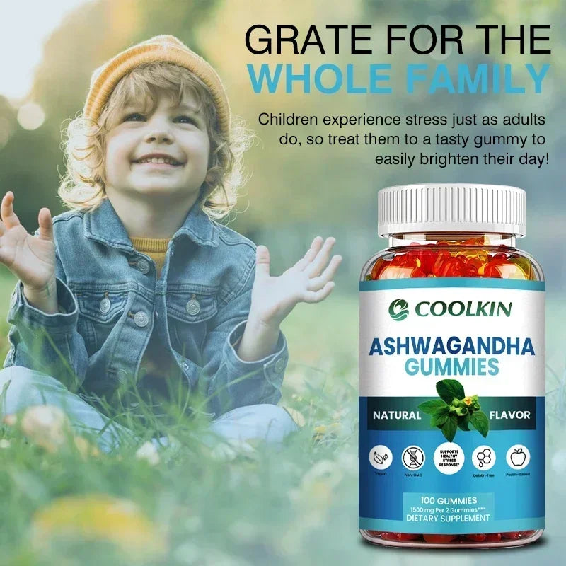 Ashwagandha Gummies - Enhance Physical Strength and Endurance Relieve Stress and Anxiety Improve Sleep Quality Antioxidant
