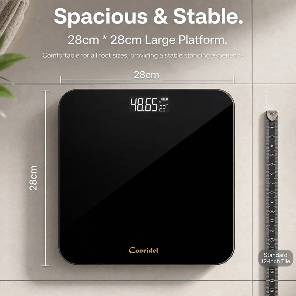 28CM MAX180kg Weight Loss Weighing Device LED Display Weight Scale USB Charging Precision Electronic Scale for Home Office Adult
