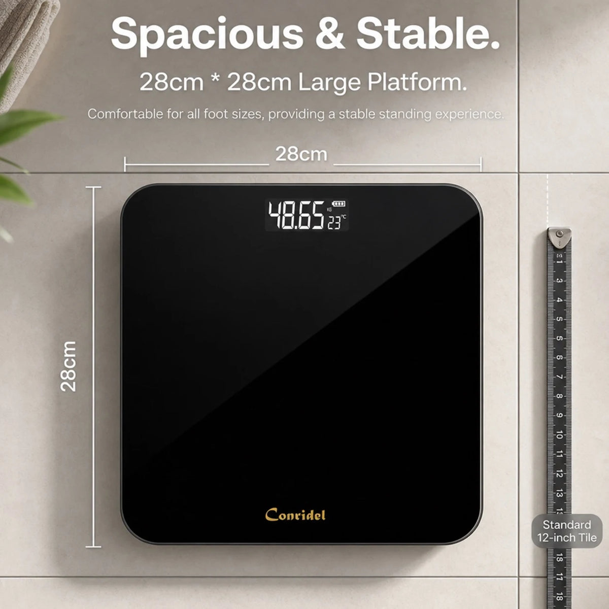 28CM MAX180kg Weight Loss Weighing Device LED Display Weight Scale USB Charging Precision Electronic Scale for Home Office Adult