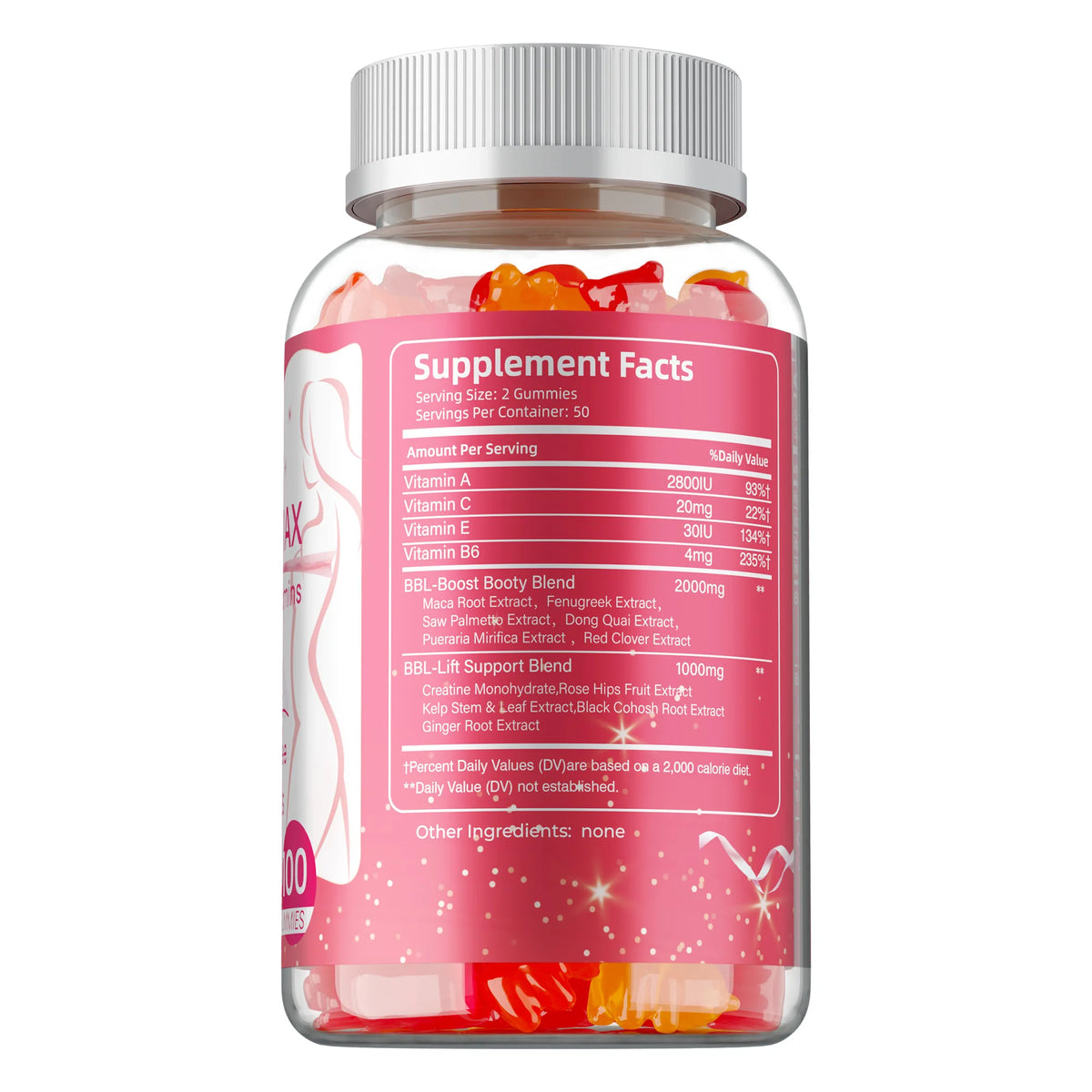BBL -MAX Gummies - Helps Lift and Maintain Body Shape, Lifts and Tightens, Shapes The Buttocks