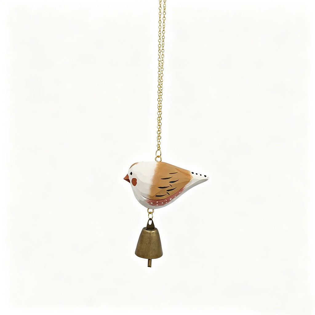 1Pc Hanging Wind Chime, Unique Hand-Carved Wooden Bird Statue Ornament, Painted Wooden Bird Sculpture, Home Decoration, Hanging Decoration, Outdoor Garden Decoration, Exquisite Craftsmanship, Unique Holiday Gift, Thanksgiving