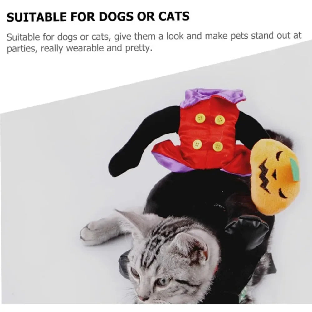 Pet Halloween Costume Dog Plush Halloween Horse Riding Pet Cloth Santa Claus Riding Outfit Hall Gift for Small To Large Dog/cat