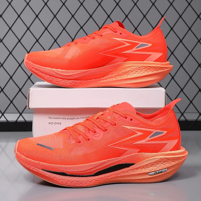 Men Running Shoes Carbon Board Marathon Athletic Nonskid Sneakers Speciality Women's Comfortable Sports Breathable Lightweight