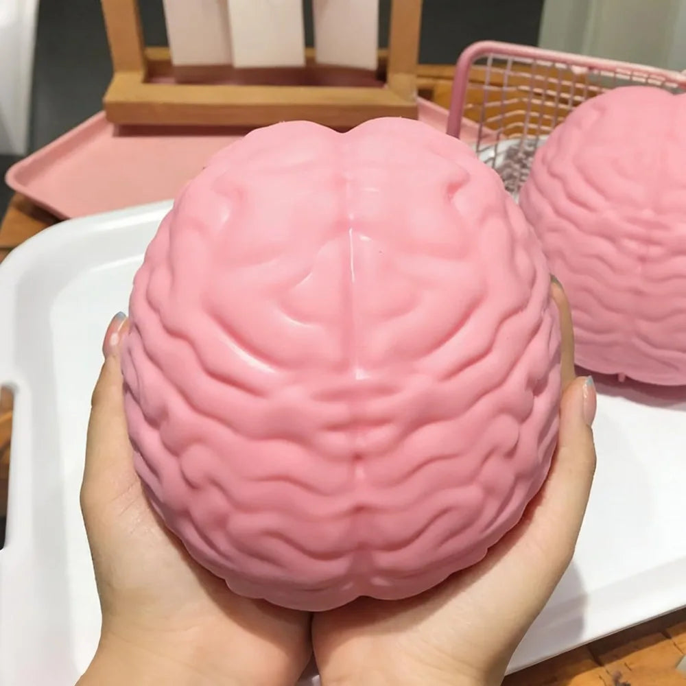 Giant Brain Squishy Toys Stress Relief Sensory Toys for Adults & Kids, Anxiety Relief Fidget Toys for Autism & ADHD Gag Gifts
