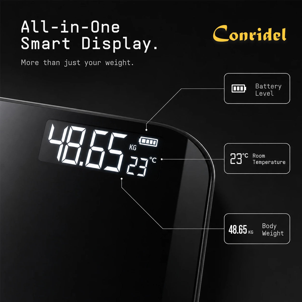 28CM MAX180kg Weight Loss Weighing Device LED Display Weight Scale USB Charging Precision Electronic Scale for Home Office Adult