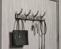no drill Holes One Row Hangers Kitchen Towels Clothes Hats Toilet Towel Rack Storage Wall Mounted Door Back Rod Hook