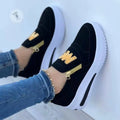 Large Size Athletic Sneakers Women New Casual Sports Shoes Women's Front Zip Single Shoes Non-slip Comfortable Women Loafers