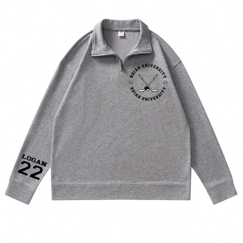 Briar University Graham 44 Hoodies Quarter Zip Men Women Bookish Merch Sweatshirts Hockey Romance Sweatshirt and Hoodie Clothes