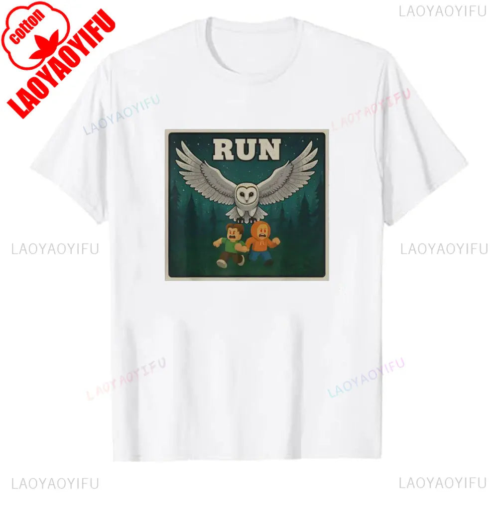 99 Nights Shirt in The Forest 8 Designs Bundle Inspired Gaming Aesthetic Run Halloween Owl in The Forest Kids Meme Men's T-Shirt
