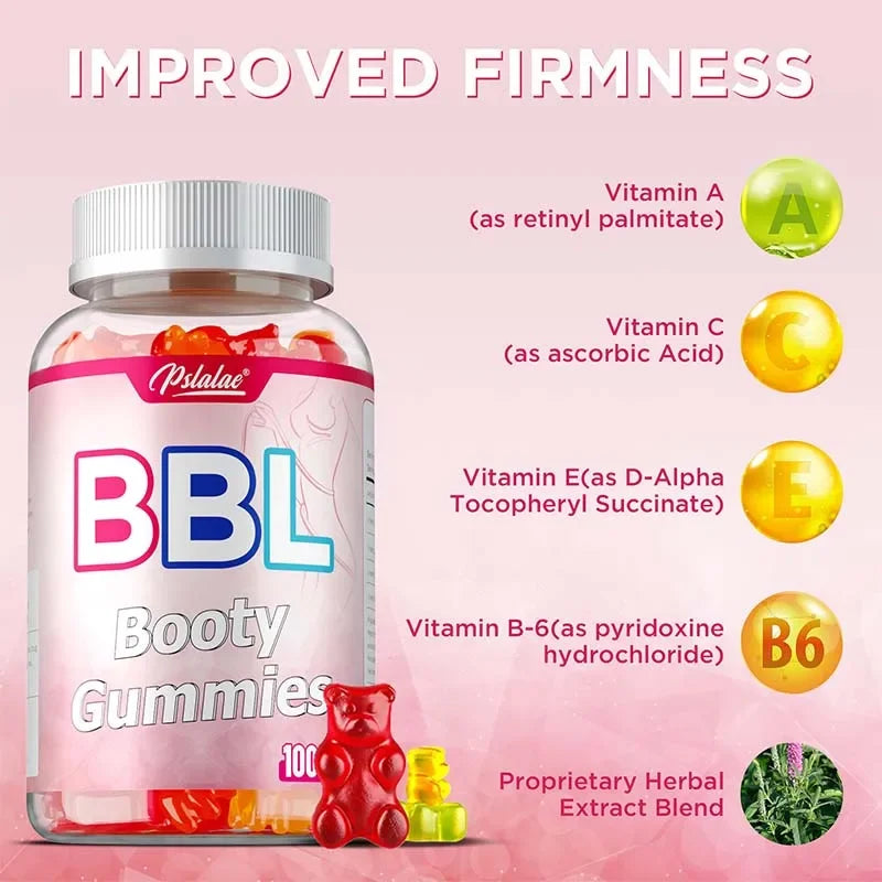 BBL Gummies - Promotes Hip Growth, Enhances Natural Curves, Balances Hormones, Accelerates Metabolism, and Improves VitalitySupp