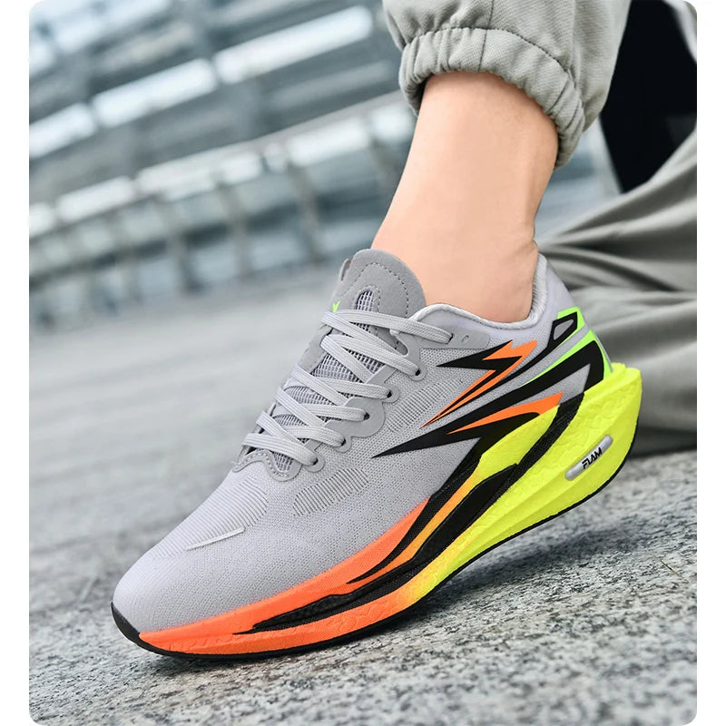 Men Running Shoes Carbon Board Marathon Athletic Nonskid Sneakers Speciality Women's Comfortable Sports Breathable Lightweight