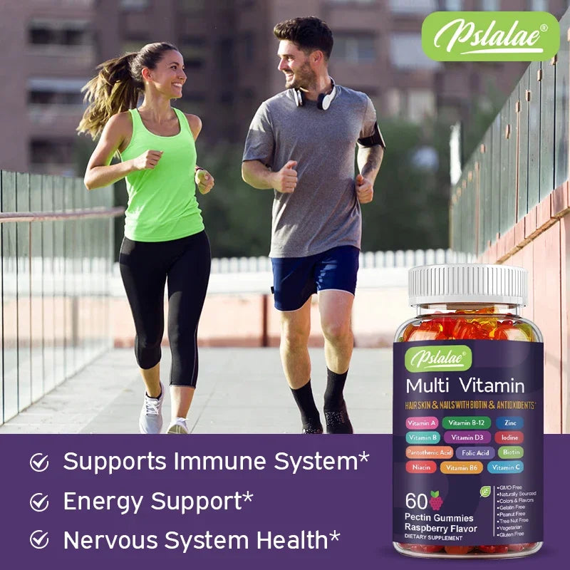 Multivitamin Gummies - with Vitamins and Minerals - Enhances Energy Levels, Immune Support, AntioxidantSupplements