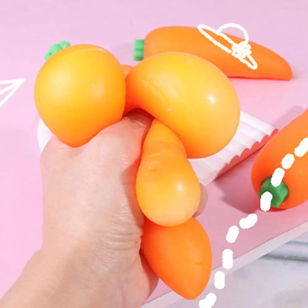 Giant Vegetable Squishy Toys Dumpling Sausage Carrot Stress Relief Sensory Fidget Toys for Kids Teens Adults