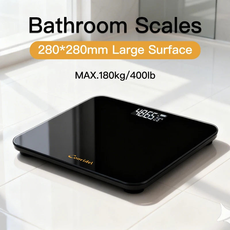 28CM MAX180kg Weight Loss Weighing Device LED Display Weight Scale USB Charging Precision Electronic Scale for Home Office Adult