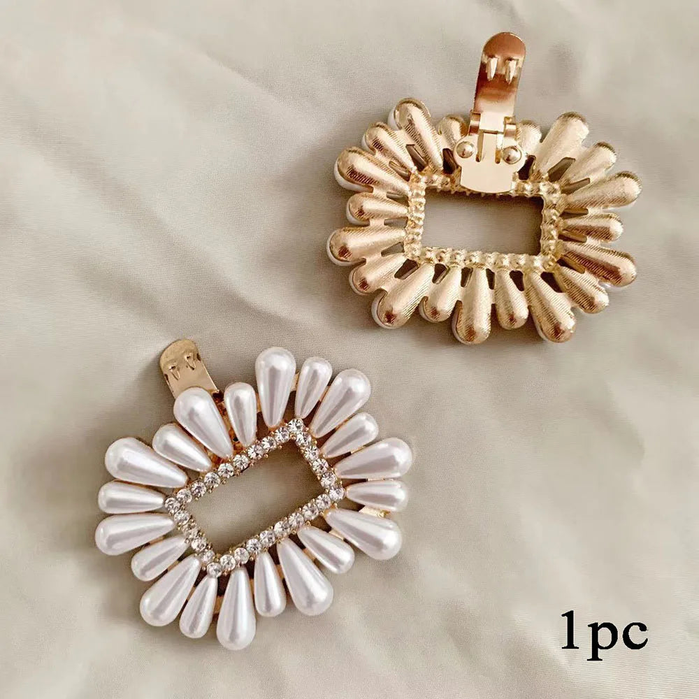 1Pc Shiny Shoes Clips Women High Heel Rhinestone Wedding Bride Shoes Charm Buckle Decorations Jewelry Shoes Accessories