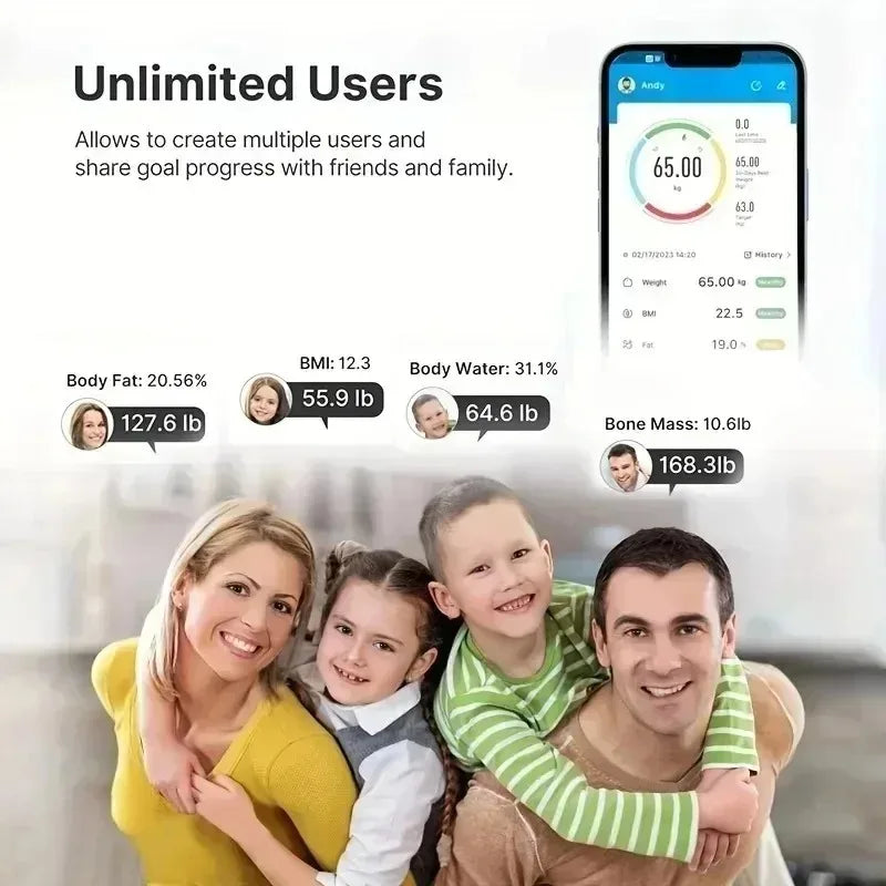 Body fat scale Weight loss and fat loss scale Smart Bluetooth fat scale Electronic scale Household scale Health scale