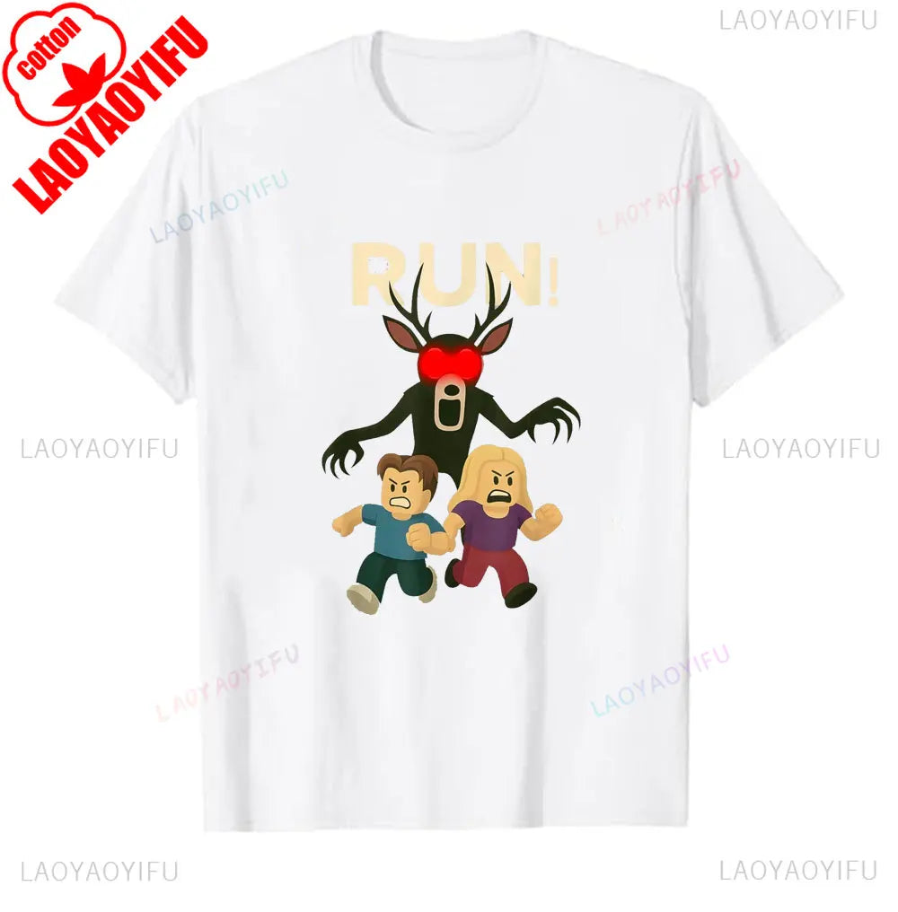 99 Nights Shirt in The Forest 8 Designs Bundle Inspired Gaming Aesthetic Run Halloween Owl in The Forest Kids Meme Men's T-Shirt
