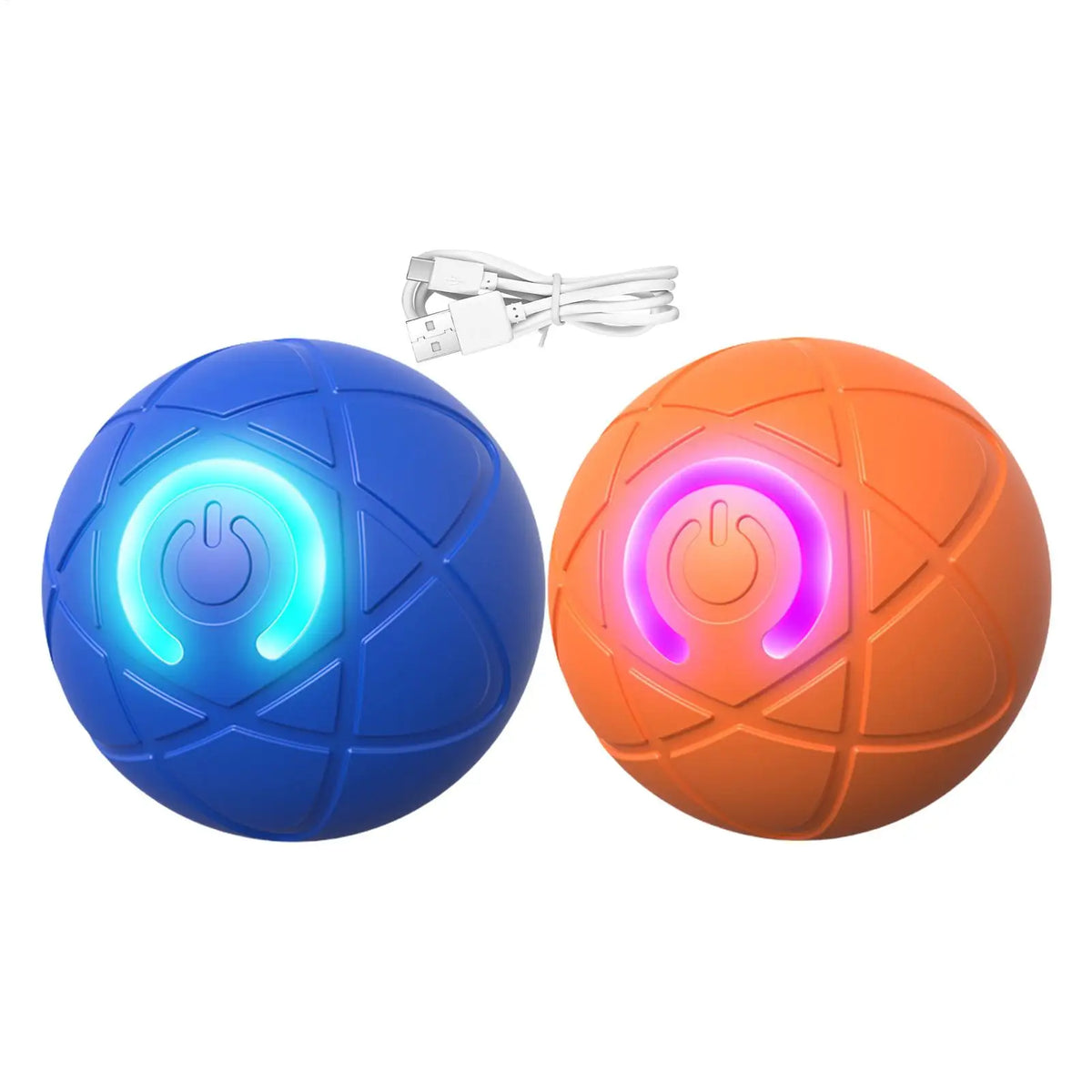 Electric Rolling Ball Dog Toy Vibrating Rolling Puppy Ball Smart Interactive Pet Toy Ball with LED Light USB Charging Rolling
