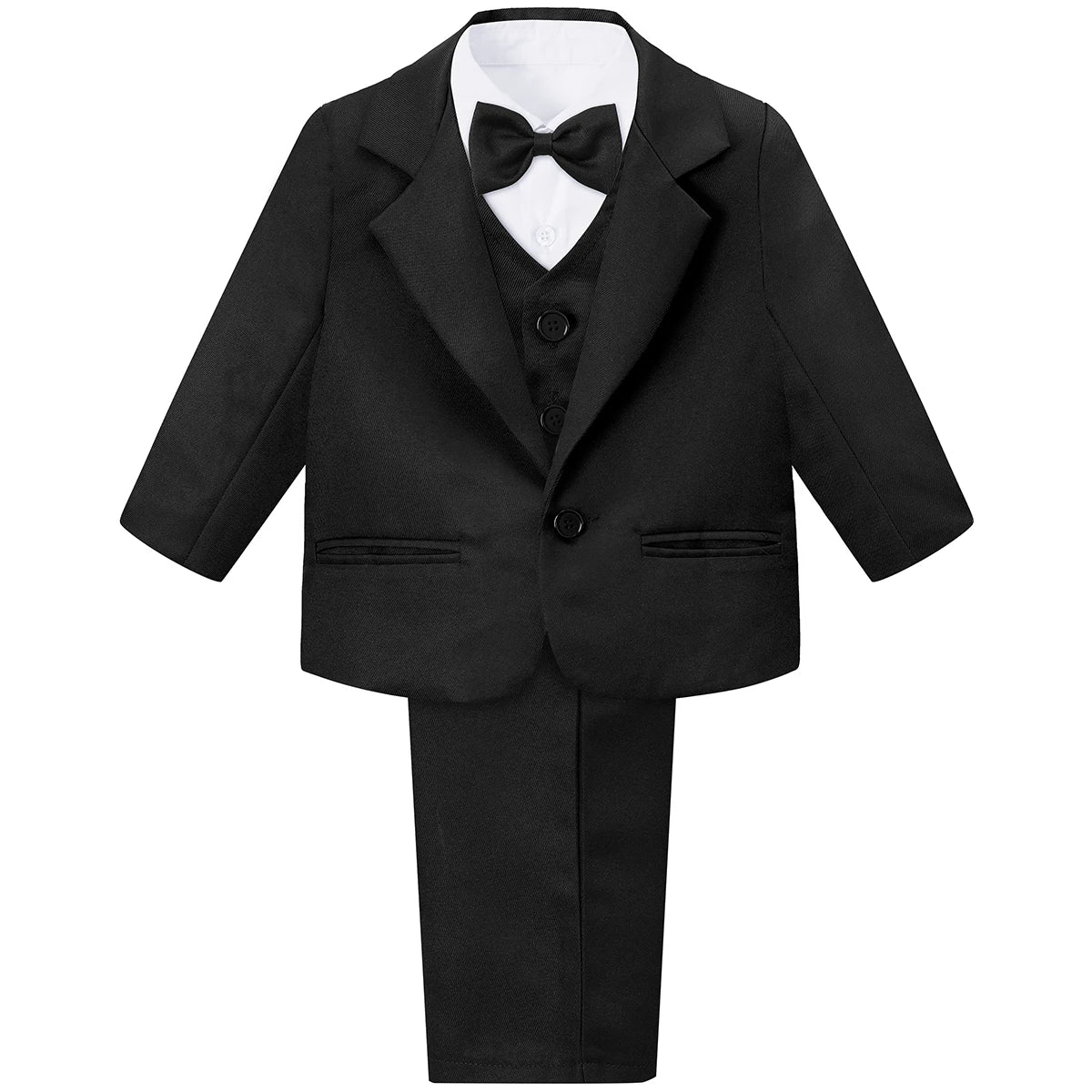 Baby Tuxedo Toddler Suit Infant Boy Easter Church Halloween Wedding Birthday Party Gift Ring Bearer Photography Outfit Set