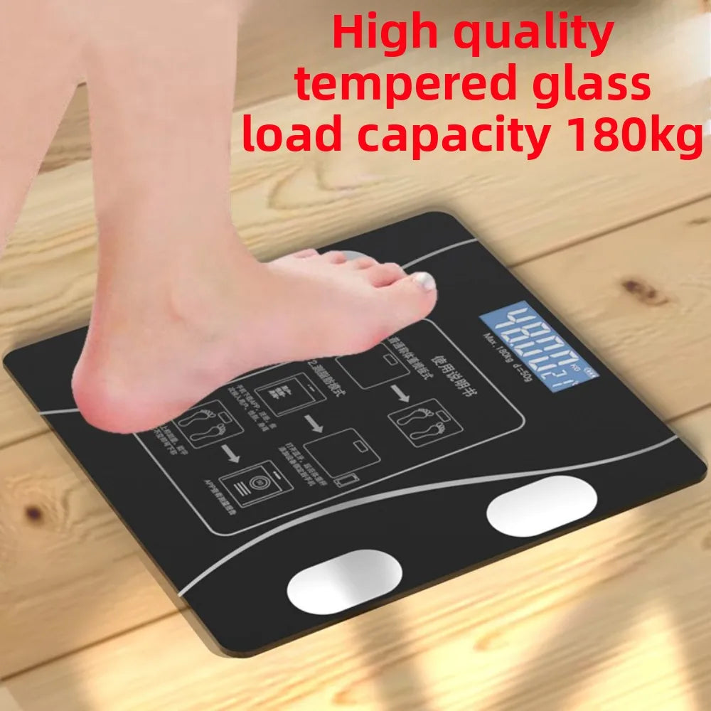 Rechargeable Smart Electronics Body Weighing & Fat Scale A Must-have Body Scale for Bathroom Home Gift for Weight Loss Exercises