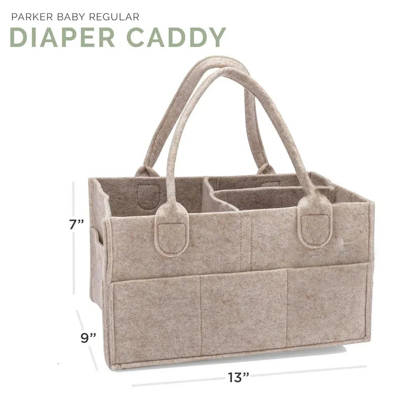 Diaper Caddy - Nursery Storage Bin and Car Organizer for Diapers and Baby Wipe