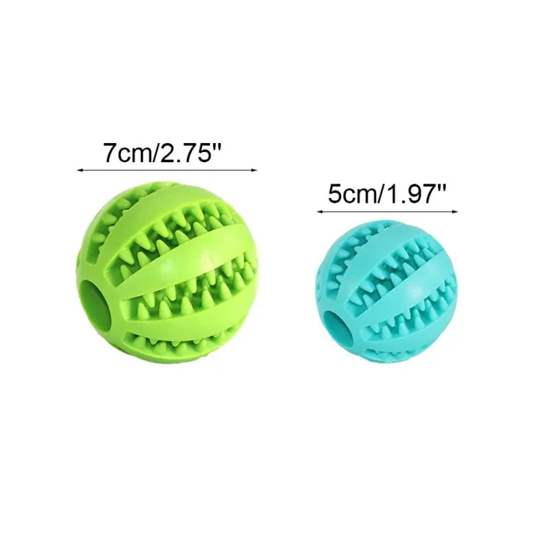 Dog Chew Ball Interactive Pet Toy Puppy Teething Cleaning Ball Food Treat Feeder Silicone Balls For Small Dogs Cats