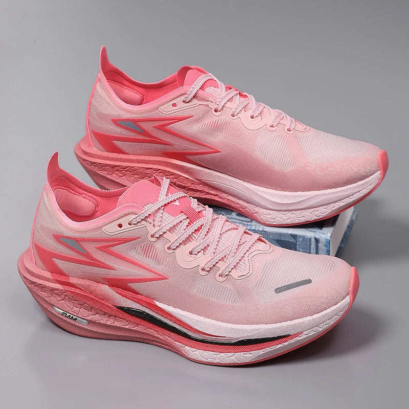 Men Running Shoes Carbon Board Marathon Athletic Nonskid Sneakers Speciality Women's Comfortable Sports Breathable Lightweight