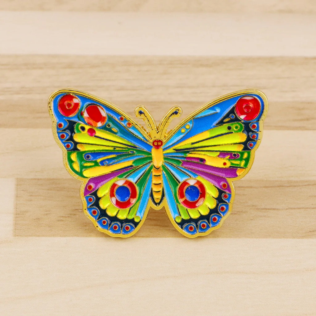 Colorful Caterpillar Butterfly Enamel Pins Animals Brooch Lapel Pin Badge on Backpack Clothing Accessories Fashion Jewelry Gifts