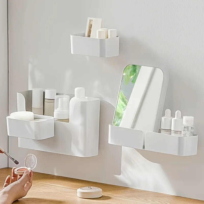 1pc Multifunctional Shelving Basket, Cosmetic Organizer And Storage Bins for Bathroom Essentials,Sundries,Suitable for Home ﻿