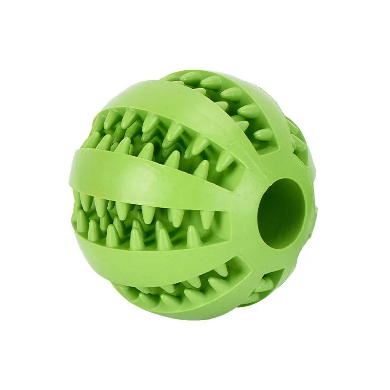 Dog Chew Ball Interactive Pet Toy Puppy Teething Cleaning Ball Food Treat Feeder Silicone Balls For Small Dogs Cats