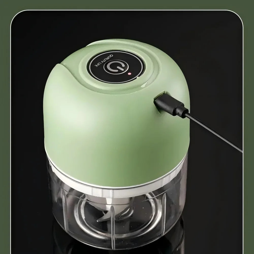 HOMEFISH Electric Mini Kitchen Garlic Paste Mixer Baby Food Meat Grinder Home Multi-functional Garlic Crusher